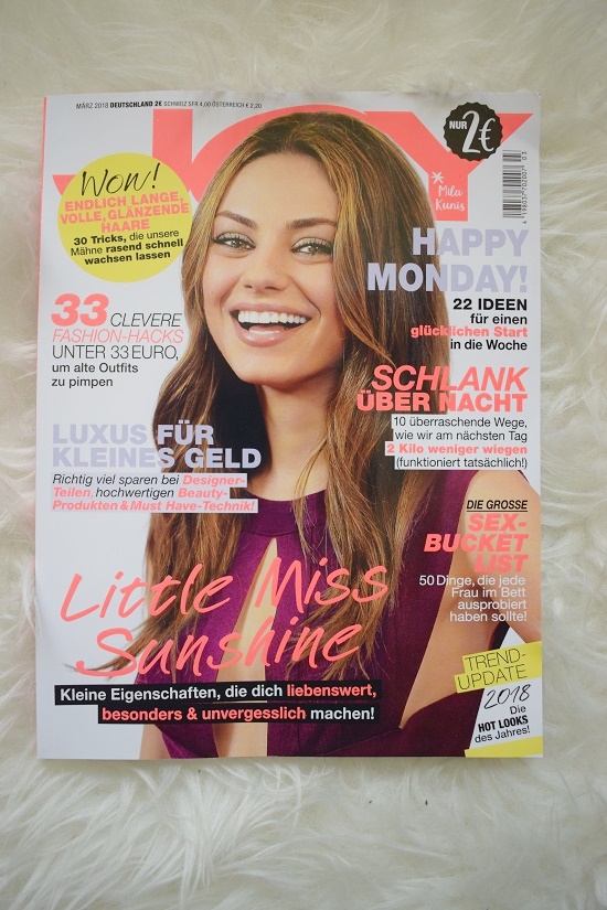 Pinkbox loves Joy Zeitschrift Magazin Joy Probenqueen