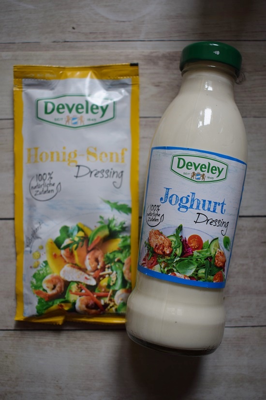 Degustabox Januar 2019 Develey Honig-Senf-Dressing und Joghurt-Dressing