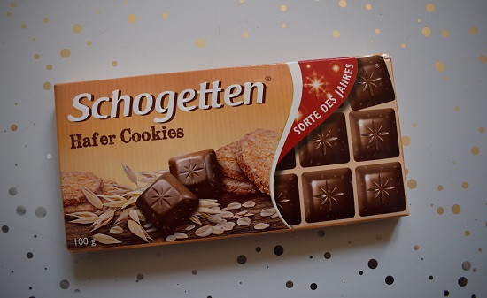 Degustabox Februar 2019 Eine Packung Schogetten Sorte des Jahres Hafer Cookies