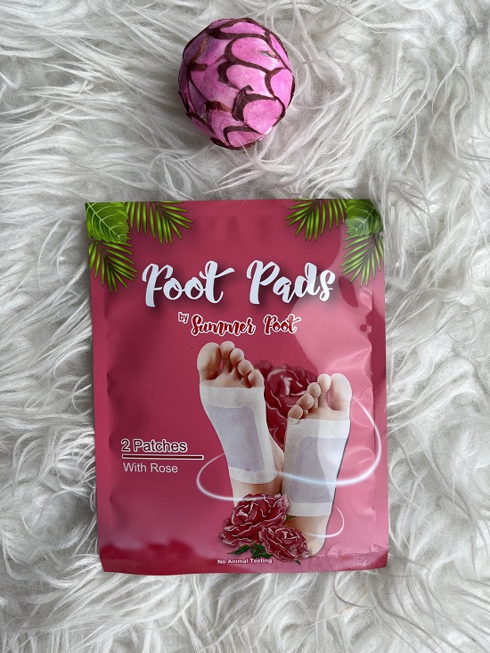 Probenqueen  Blog Archive Detox Fupads mit Rosenl von Summer Foot -  Probenqueen